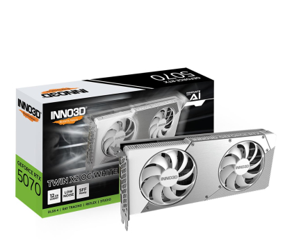 Karta graficzna INNO3D GeForce RTX 5070 Twin X2 OC White 12GB GDDR7 DLSS4